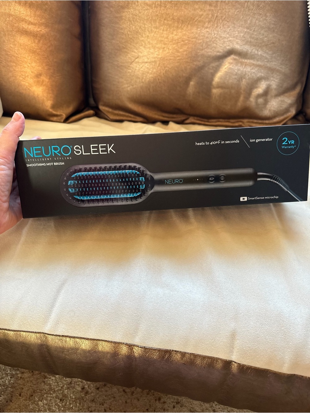 Neuro Sleek Black & Teal Smoothing Hot Brush